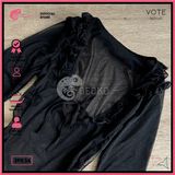  Áo Lưới Cover Bikini Khoét Ngực Xẻ Tà Sexy GECKO 3PK34 