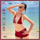  Bikini 2 Mảnh Nơ Quần Đùi Tăm Lạnh Dễ Thương GECKO 2M77 