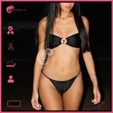  Bikini 2 Mảnh Ngang Ngực Phối Khoen GECKO 2M69 