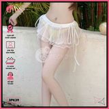  Chân Váy Voan Tơ Giấy 2 Tầng Dáng Ngắn Dễ Thương Mặc Kèm Bikini GECKO 3PK39 