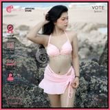  Combo 3 Món Bikini Áo Cúp Phối Chân Váy GECKO 4CB42 