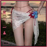  Khăn Ren Hoa Mix Cùng Bikini Xinh Xắn GECKO 3PK36 