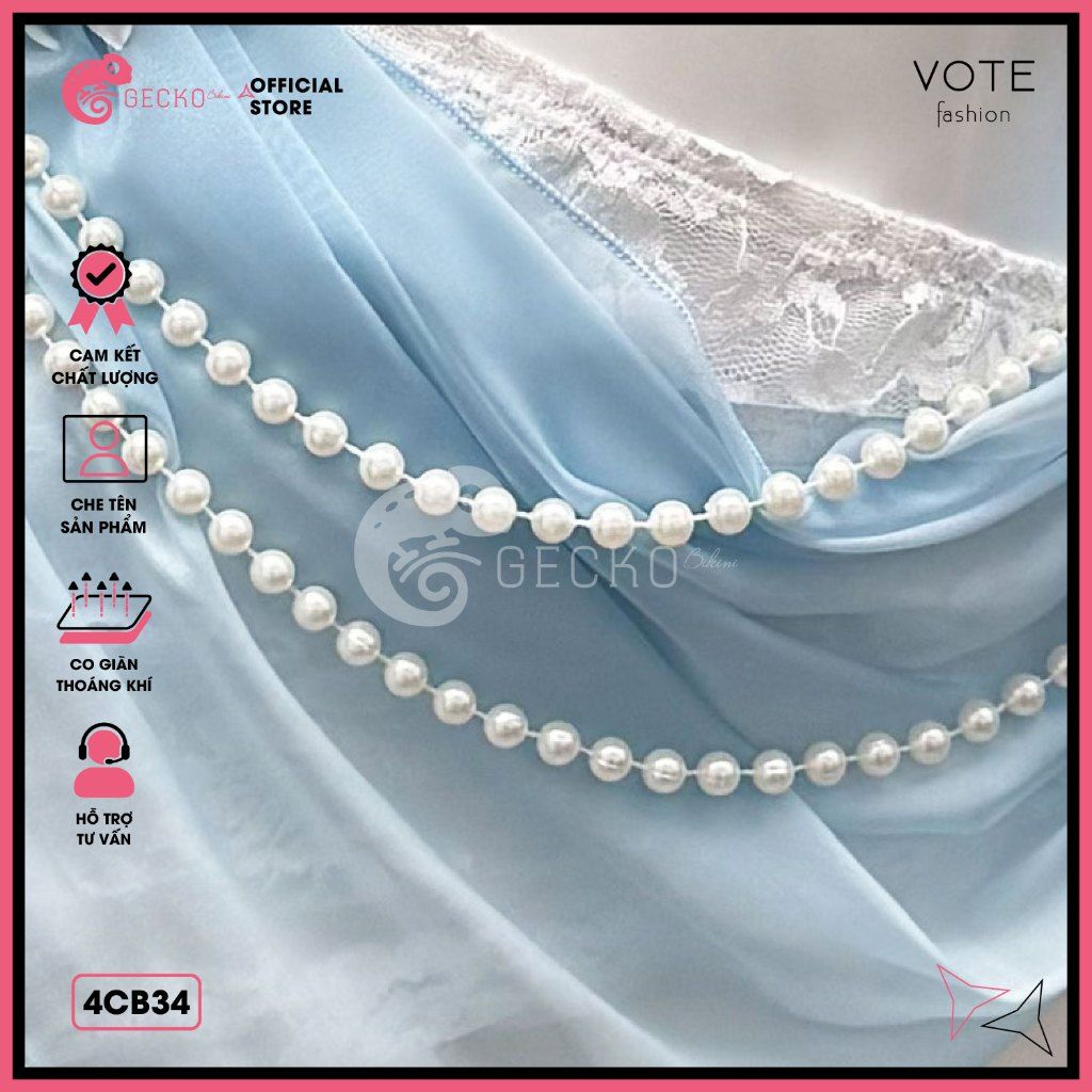  Combo 5 Món Chân Váy Phối Bikini Áo Xoắn Gợi Cảm GECKO 4CB34 