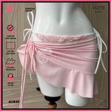  Combo 3 Món Bikini Hoa Hồng Phối Váy Cute GECKO 4CB35 