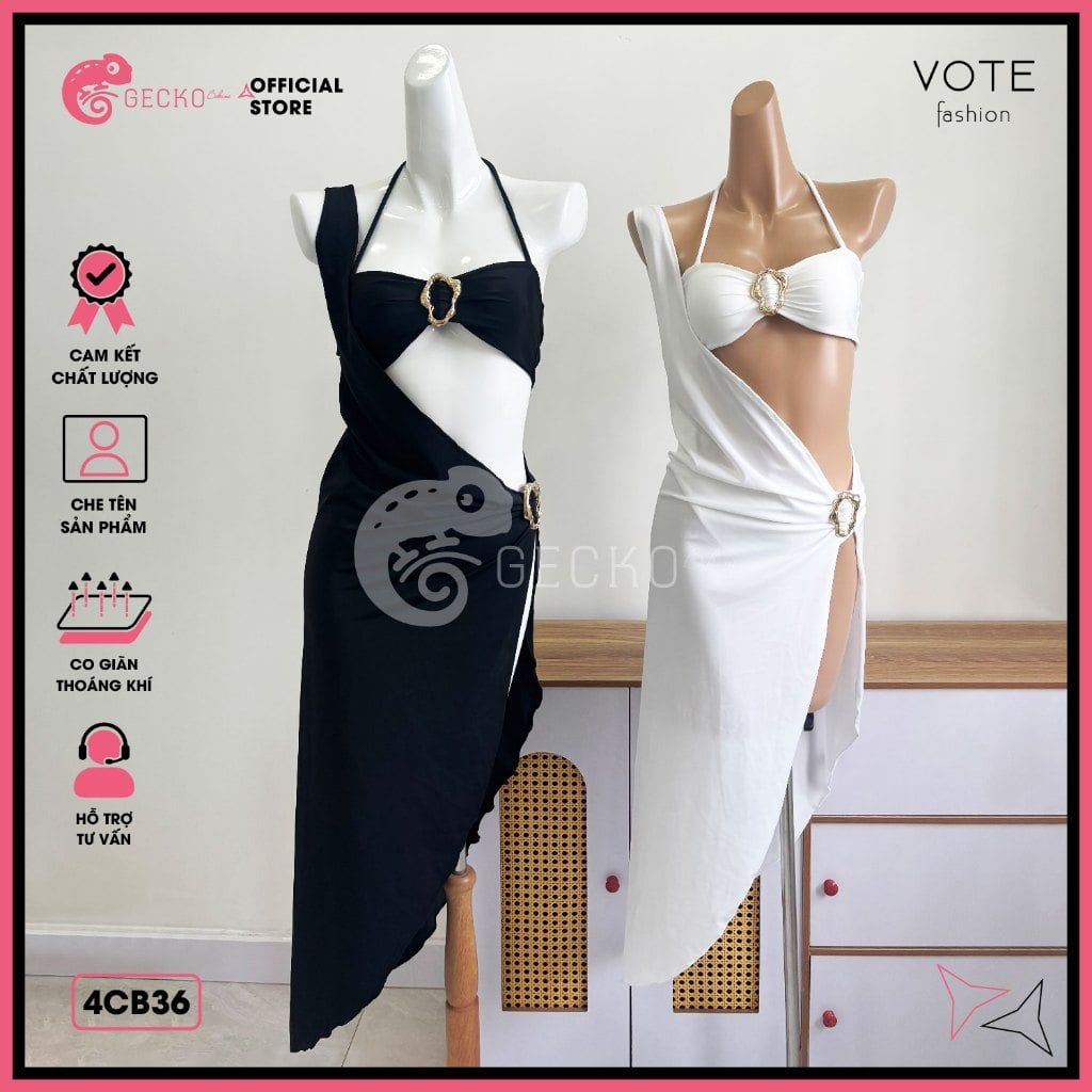  Combo 3 Món Bikini Khoen Charm Mix Áo Hy Lạp GECKO 4CB36 