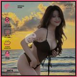  Bikini 2 Mảnh Phối Voan Tam Giác Kiểu Butterfly GECKO 2M74 
