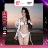  Combo 3 Món Bikini Áo Cover Phối Bikini Khoen Sò GECKO 4CB33 
