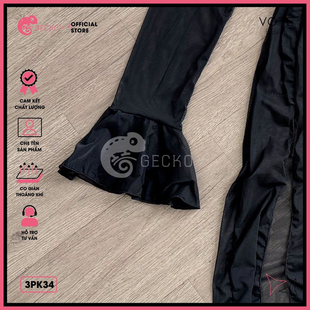  Áo Lưới Cover Bikini Khoét Ngực Xẻ Tà Sexy GECKO 3PK34 