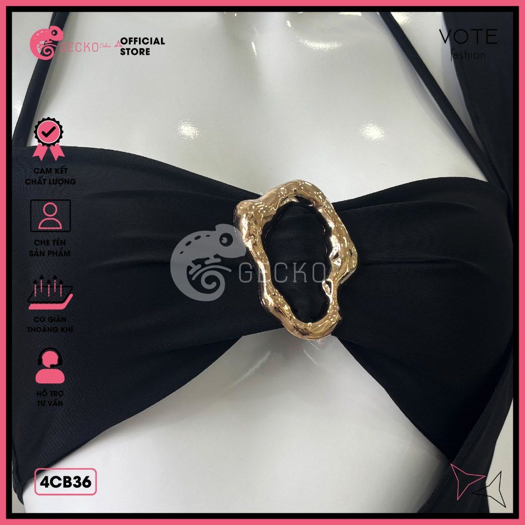  Combo 3 Món Bikini Khoen Charm Mix Áo Hy Lạp GECKO 4CB36 