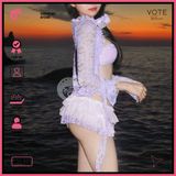  Combo 3 Món Bikini Áo Lưới Ren Hoa Bikini Váy Bèo GECKO 4CB28 