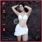  Combo 3 Món Bikini Áo Cúp Phối Chân Váy GECKO 4CB42 