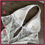  Đầm Ren Dáng Dài Hở Lưng Phối Chân Ren Mặc Cùng Bikini GECKO 3PK33 