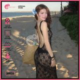  Áo Lưới Ren Hoa 2 Dây Khoét Lưng Mặc Cùng Bikini GECKO 3PK32 