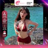  Bikini 2 Mảnh Nơ Quần Đùi Tăm Lạnh Dễ Thương GECKO 2M77 