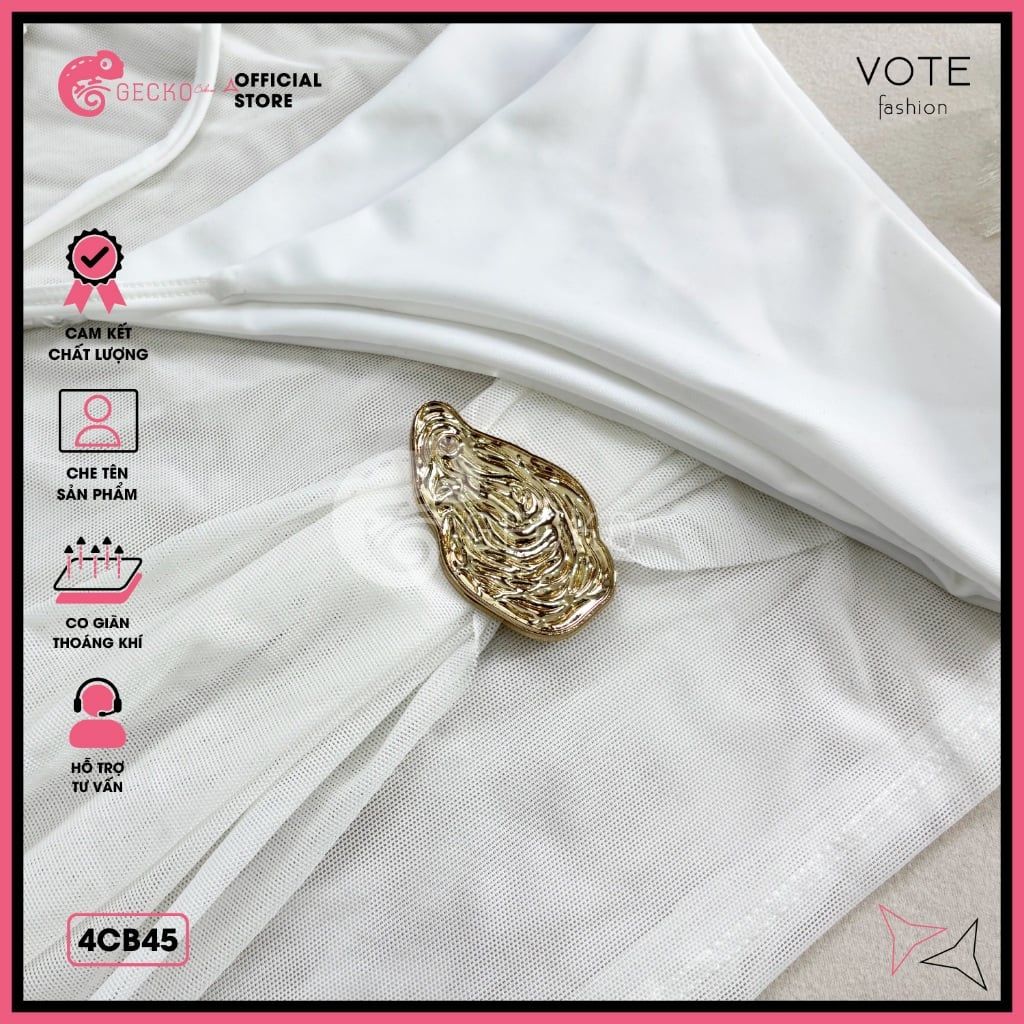  Combo 3 Món Tam Giác Phối Áo Lưới Kèm Khoen Slay GECKO 4CB45 