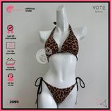  Bikini 2 Mảnh Tam Giác Hoạ Tiết Da Beo Sexy GECKO 2M93 