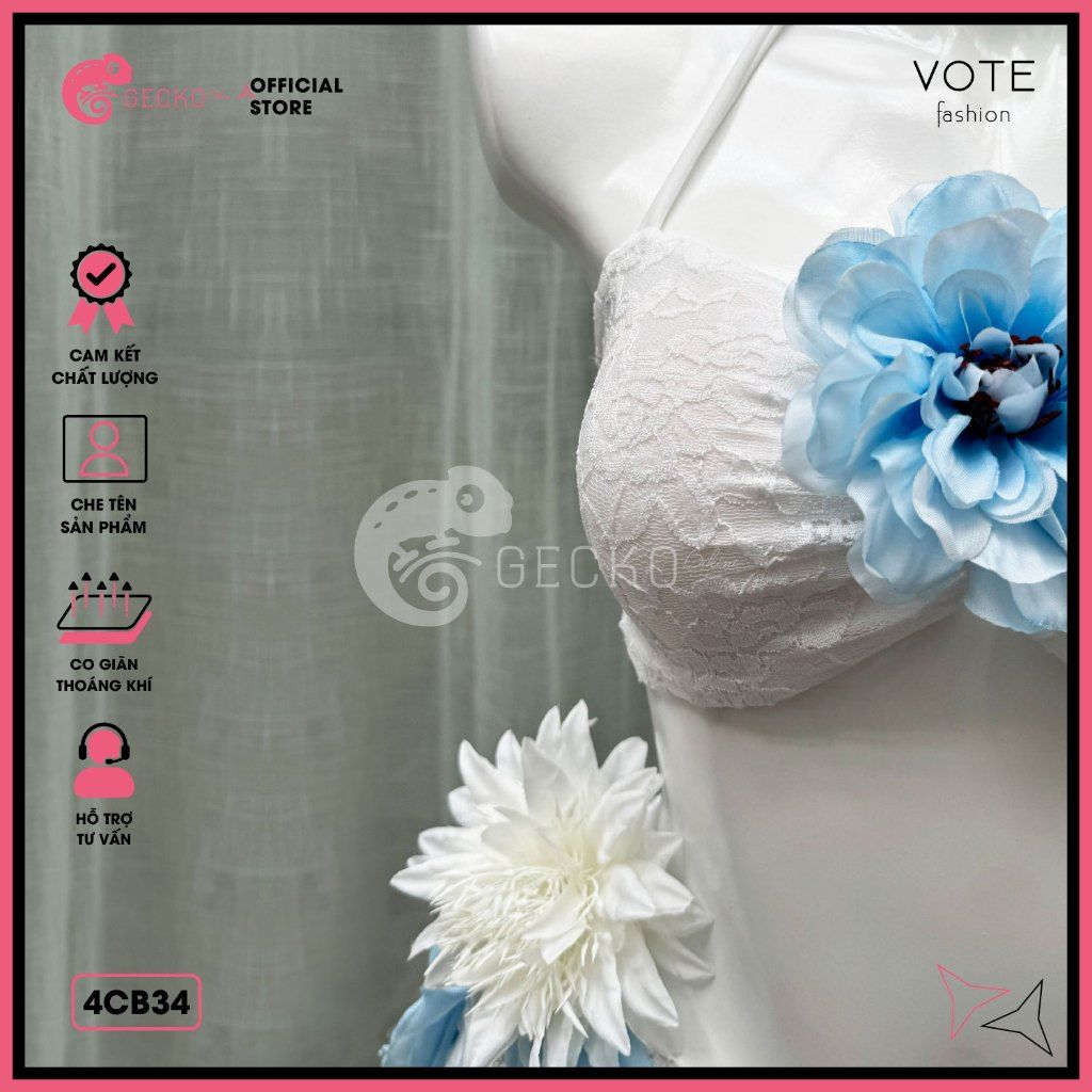  Combo 5 Món Chân Váy Phối Bikini Áo Xoắn Gợi Cảm GECKO 4CB34 