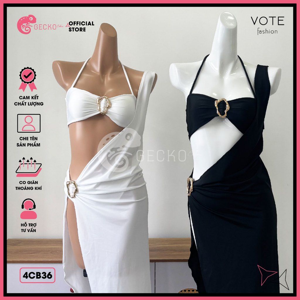  Combo 3 Món Bikini Khoen Charm Mix Áo Hy Lạp GECKO 4CB36 