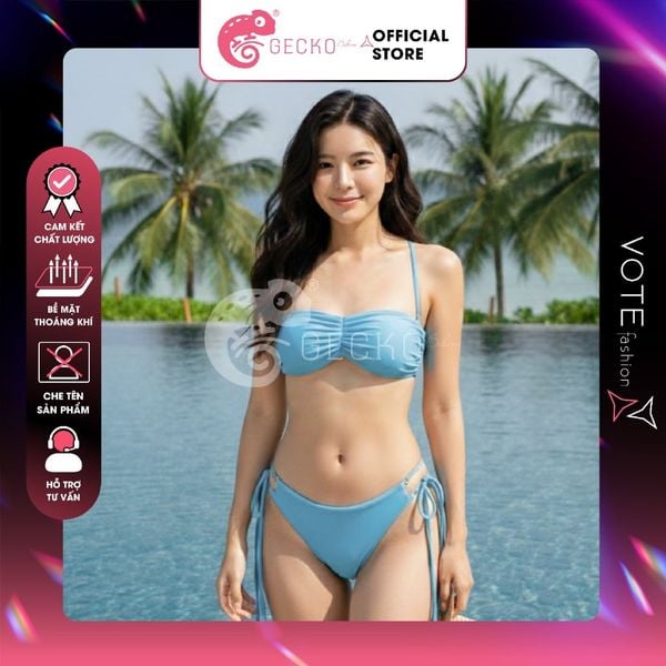  Bikini 2 Mảnh Cúp Áo Nhúng Gợi Cảm GECKO 2M15 