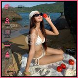  Bikini 2 Mảnh Tam Giác Chấm Bi Lotkhe Sexy Tăm Lạnh GECKO 2M91 