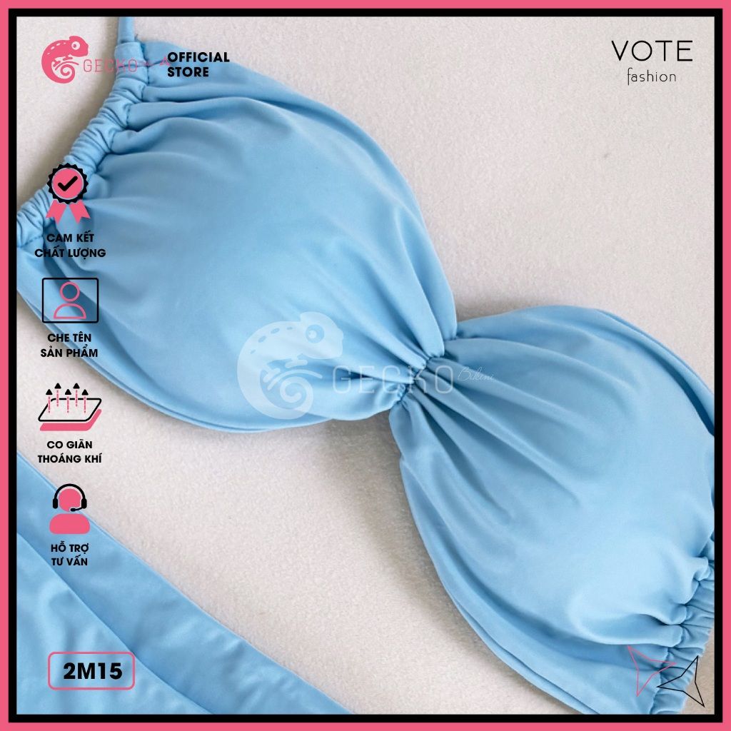  Bikini 2 Mảnh Cúp Áo Nhúng Gợi Cảm GECKO 2M15 