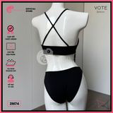  Bikini 2 Mảnh Phối Voan Tam Giác Kiểu Butterfly GECKO 2M74 