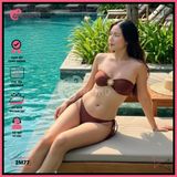  Bikini 2 Mảnh Cúp Phối Khoen Mặt Trời Slay GECKO 2M75 