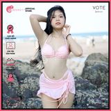  Combo 3 Món Bikini Áo Cúp Phối Chân Váy GECKO 4CB42 