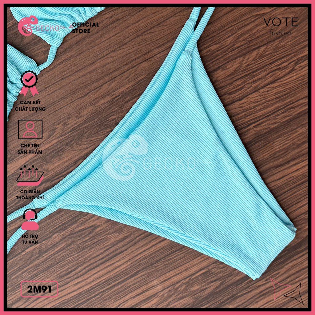  Bikini 2 Mảnh Tam Giác Tăm Lạnh Lotkhe Gợi Cảm GECKO 2M91 