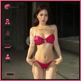  Bikini 2 Mảnh Cúp Ngực Phối Dây Nude Dễ Thương GECKO 2M84 
