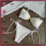  Combo 3 Món Bikini Áo Cover Phối Bikini Khoen Sò GECKO 4CB33 