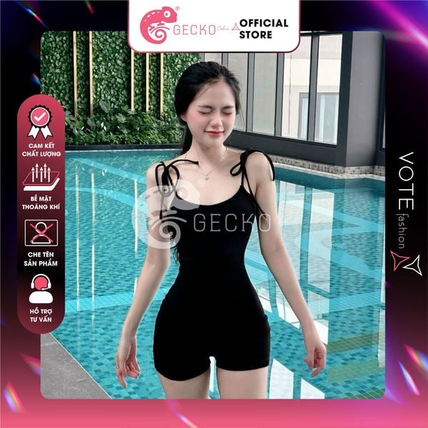 Bikini 1 Mảnh Bodysuit 2 Dây Quần Đùi GECKO 1M06 