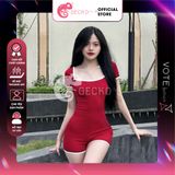  Bikini 1 Mảnh Bodysuit Tay Ngắn Quần Đùi GECKO 1M03 