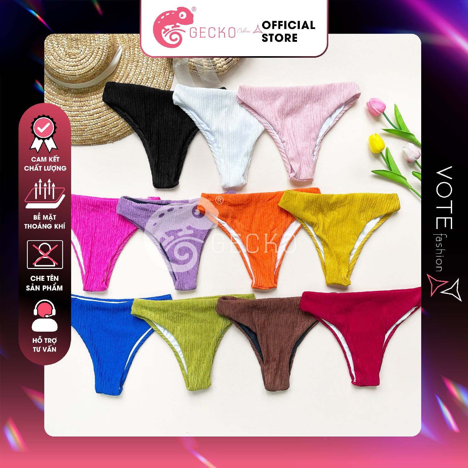  Quần Lẻ Bikini Xốp Nhật GECKO 3PK18 