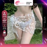  Khăn Quấn Voan Lưới Hoạ Tiết In 3D Mặc Kèm Bikini GECKO 3PK01 