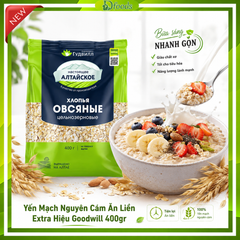 Yến Mạch Nguyên Cám Ăn Liền Goodwill 400g – Whole Grain Oat Flakes, Tiện Lợi Cho Bữa Sáng