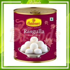 Haldirams Rasgulla 1KG – Món tráng miệng mềm mịn, ngọt dịu đậm chất Ấn Độ