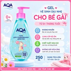 Dung dịch kháng khuẩn vệ sinh cho bé Aqa Nga chai 300ml (bé gái)