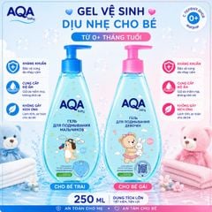 Dung dịch kháng khuẩn vệ sinh cho bé Aqa Nga chai 300ml (bé gái)