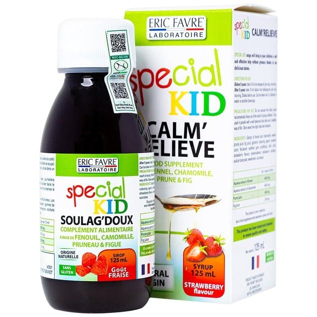  Siro Special Kid Soulag'Doux hỗ trợ nhuận tràng, giúp kích thích tiêu hóa (125ml) 