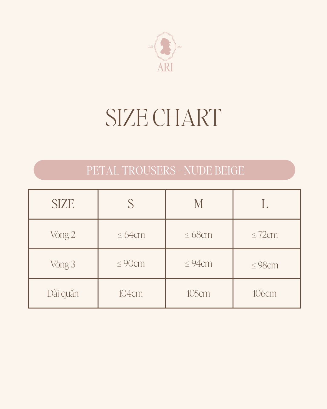  PETAL TROUSERS - NUDE BEIGE 