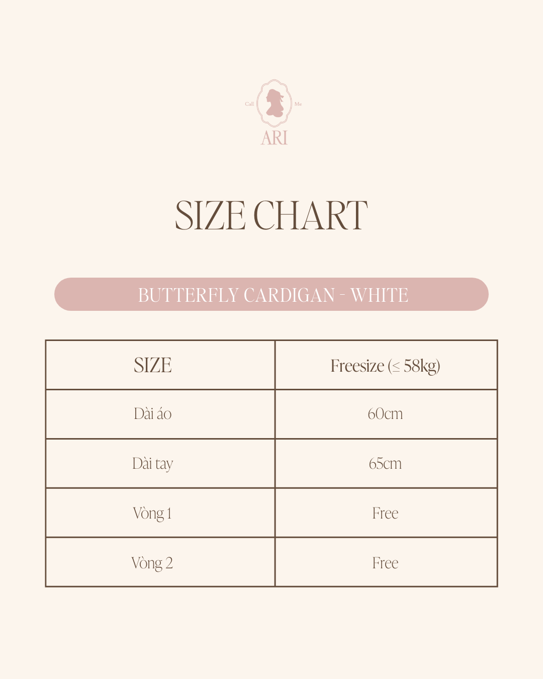  BUTTERFLY CARDIGAN - WHITE 