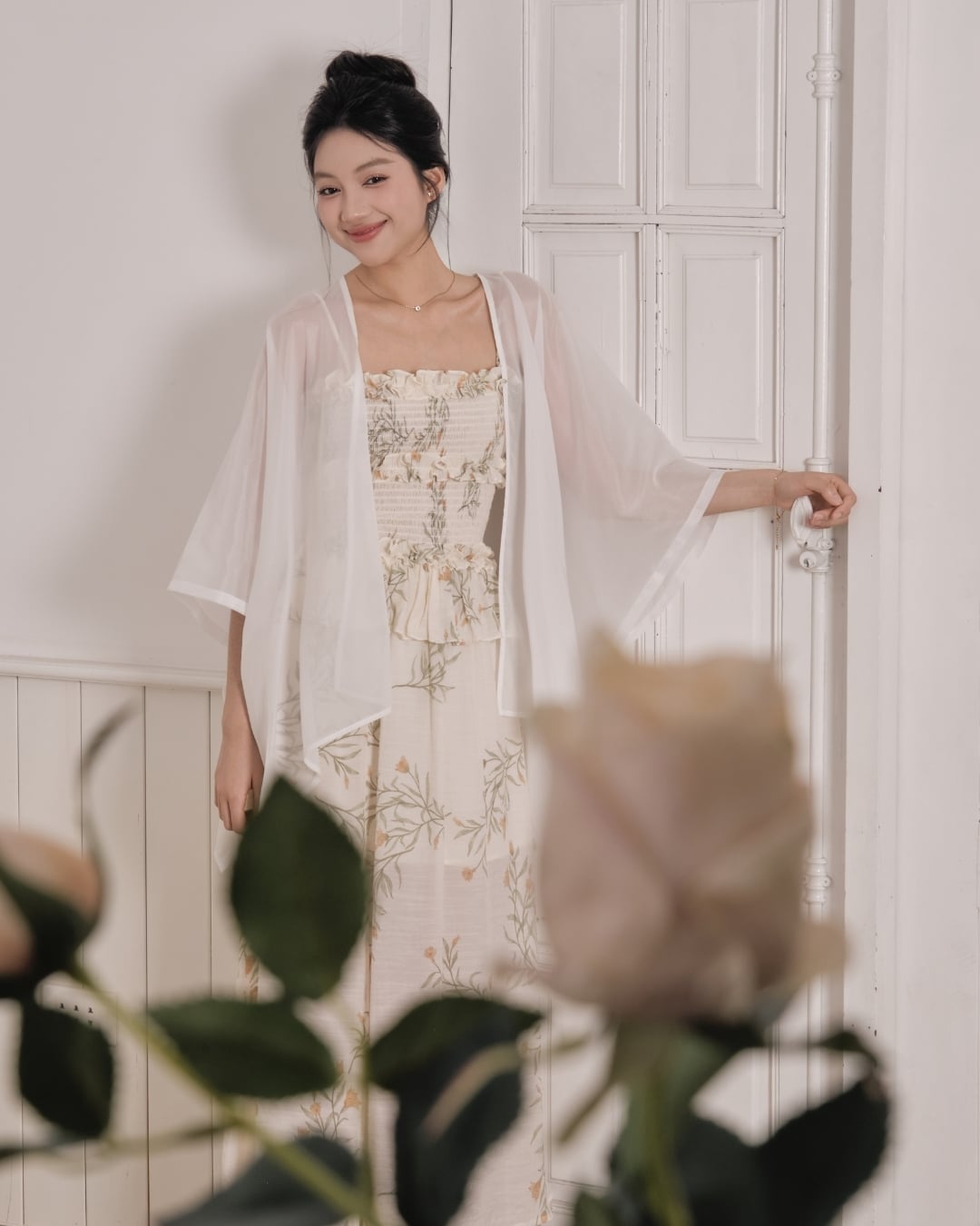  PETAL CARDIGAN - WHITE 