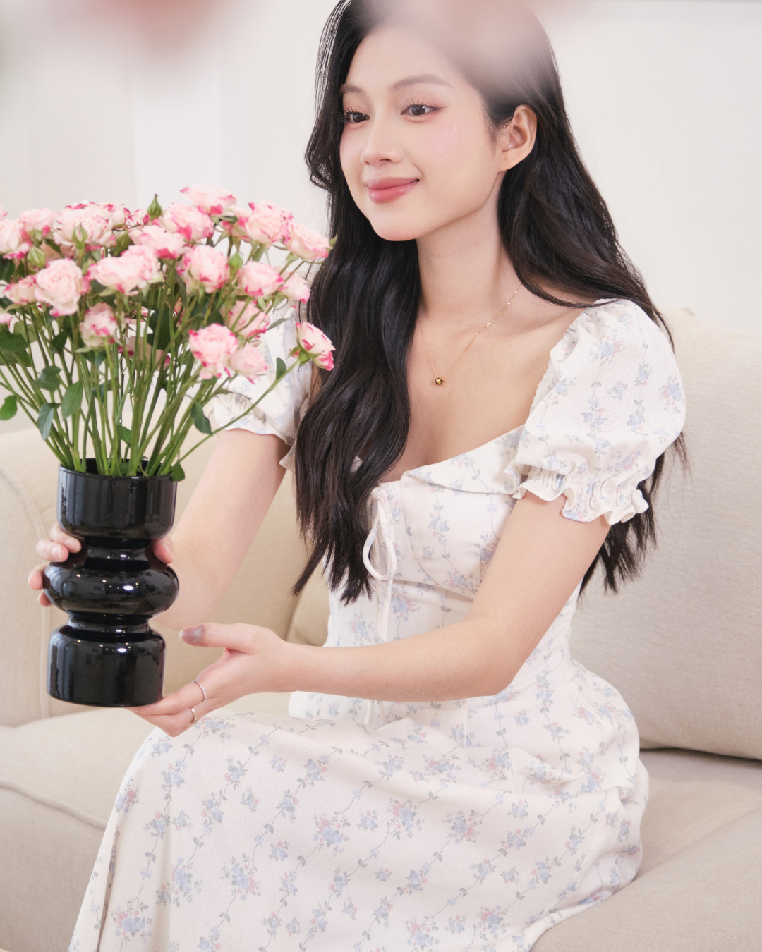  BLUEBERRY MIDI DRESS 