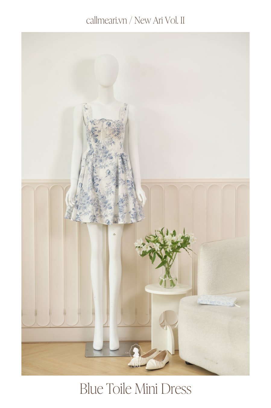  BLUE TOILE MINI DRESS 