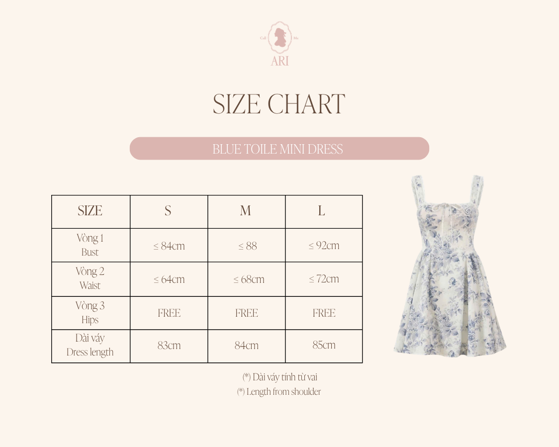  BLUE TOILE MINI DRESS 