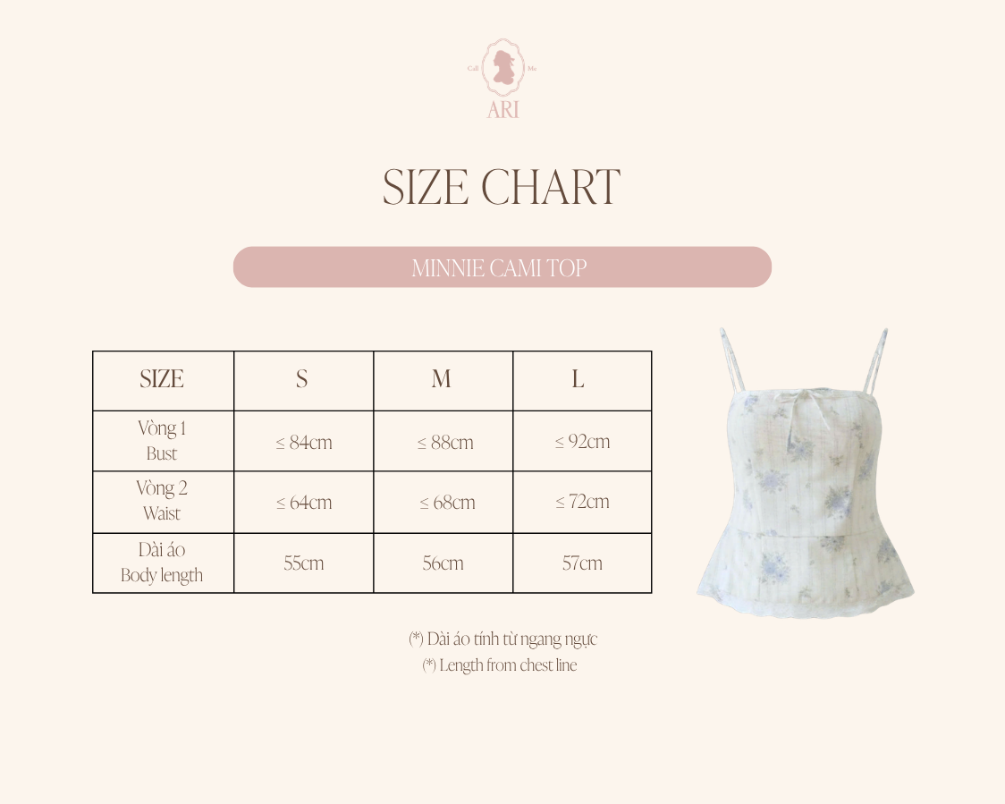  MINNIE CAMI TOP 