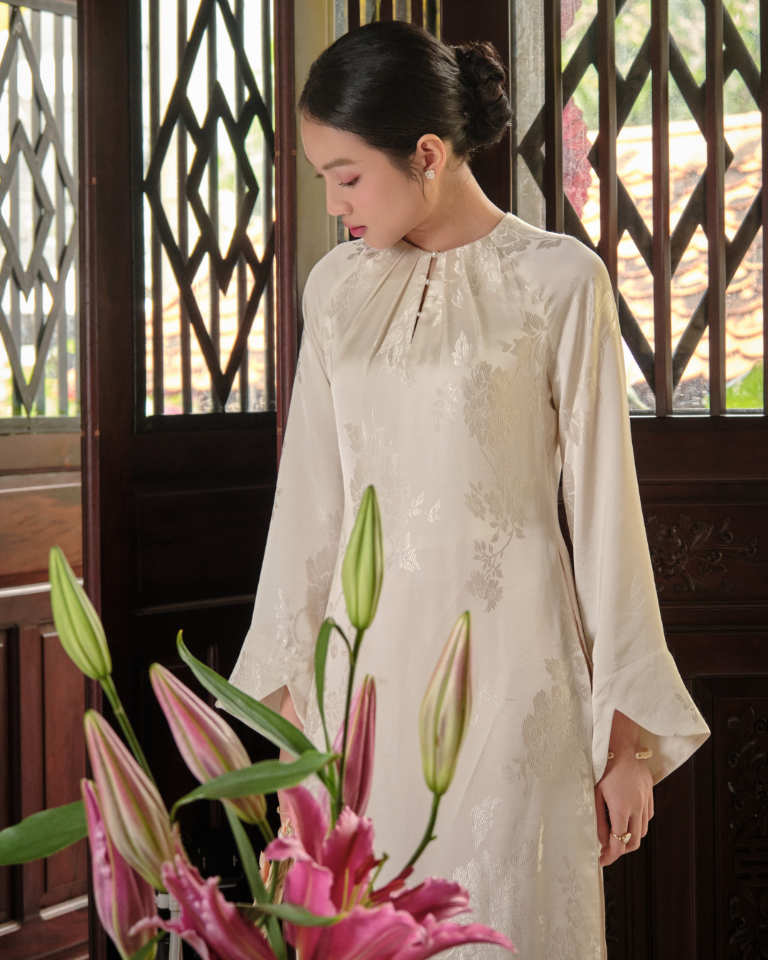  ÁO DÀI MIỀN LỤA 