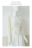  DAILY CARDIGAN - CREAMY 