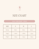  SILKY MIDI SKIRT - BEIGE 